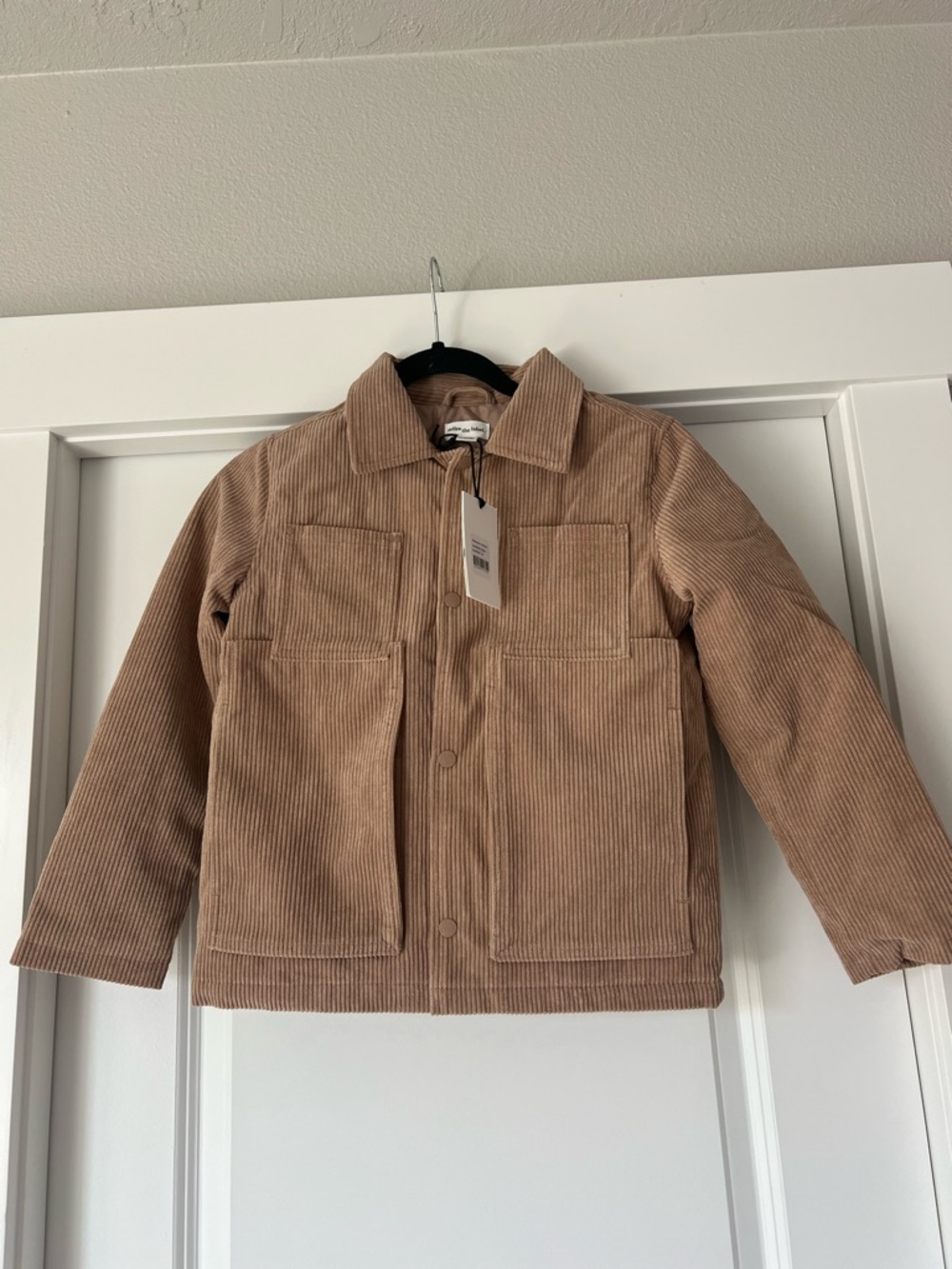 Miles The Label Water Resistant Boys Corduroy Tan / Sand Jacket Size 10Y